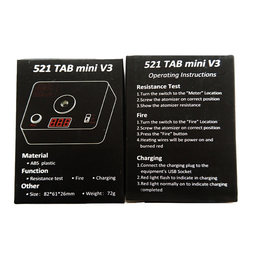 521 TAB Mini V3 Coil Burning Measure – Ohm-Tester Mit LED-Display – NEU Aus China