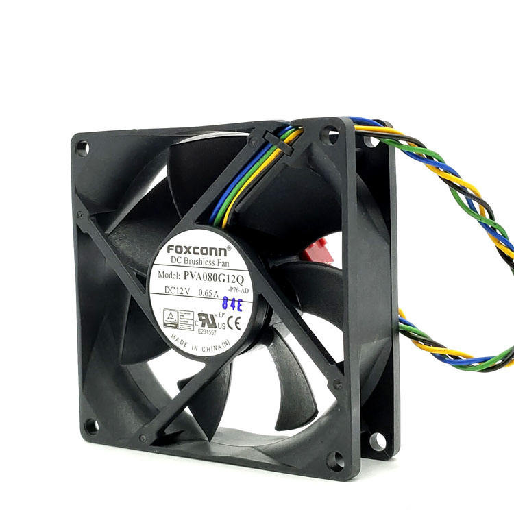 CYRMZAY Compatible pour Foxconn PVA080G12Q 8cm 80x80x25MM 12V 0.65A 4Pin Ventilateur