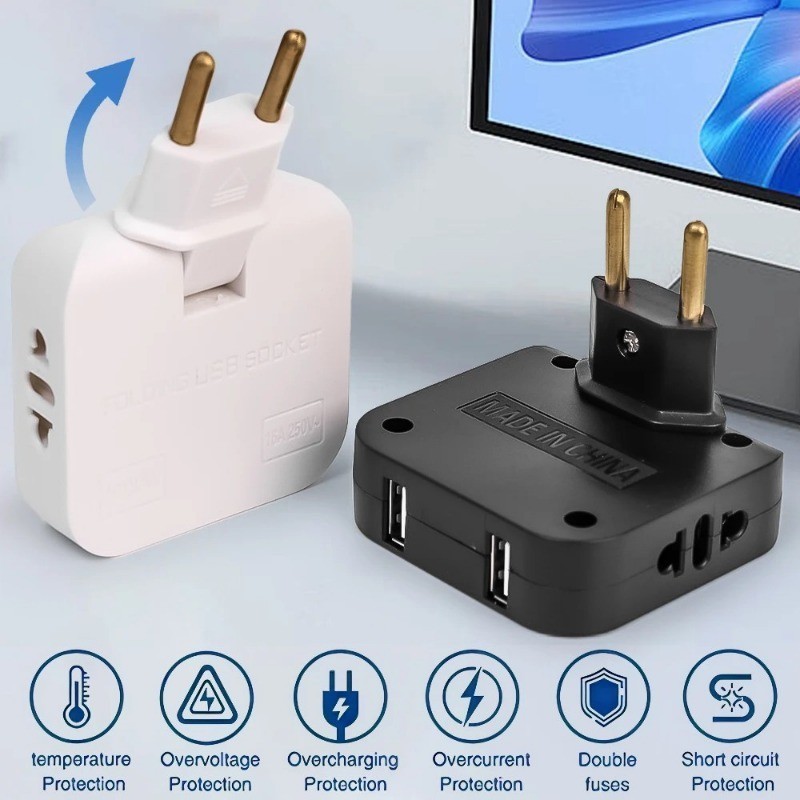 Eu Plug - AC Outlets - Multi-Plug Mini Slim Wireless Outlet Adapter ...