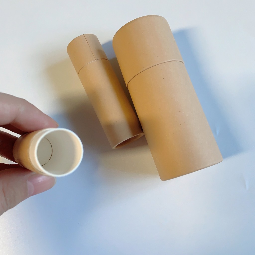 Eco Friendly 100pcs Cardboard Tube Lip Balm Container Kraft ...