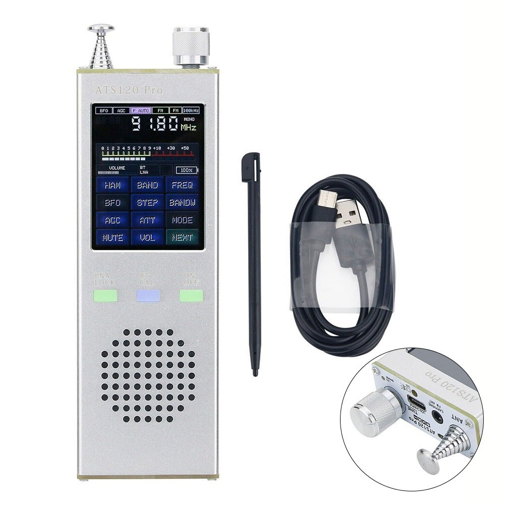 [COD0723] ATS120-Pro V4.1x SI4732 FM SSB AM LSB ตัวรับสัญญาณวิทยุ USB ...