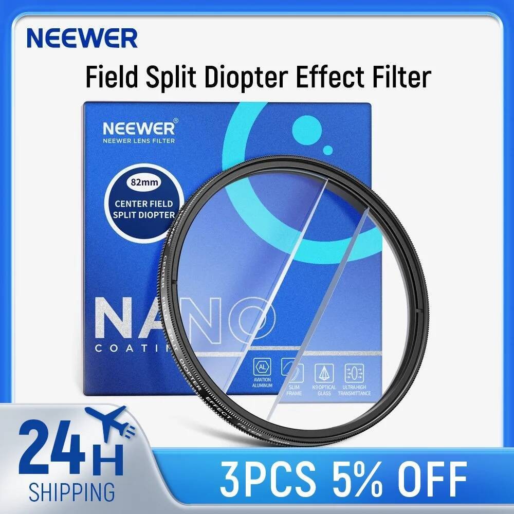 NEEWER Center Field Split Diopter Effect Filter, กล้อง Linear Prism K9 ...