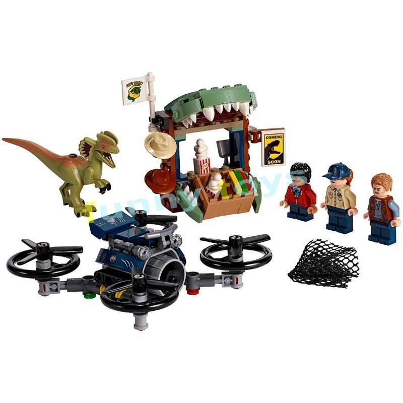 Jurassic World Series /Pteranadon Escape/Raptor Rescue รถบรรทุก/บล็อก ...