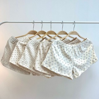 Quần short cotton nữ, eo co giãn, thể thao; quần short hoa rộng; quần short mặc tại nhà