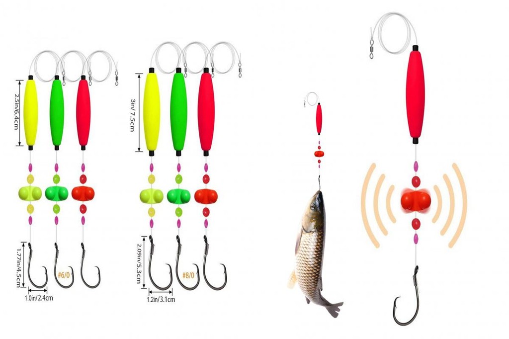 Spm Rig พร้อมทุ่น Bobber Fishing Rig การมองเห็นสูงปลาคาร์พตกปลา Rig ...