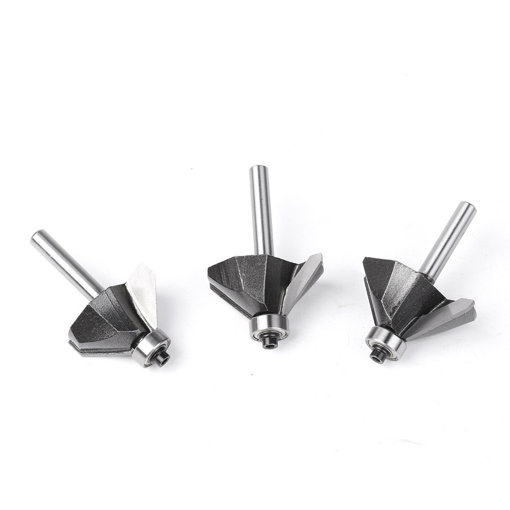 45 องศา Chamfer Router Bit, 1/4 นิ้วและ 1/2 นิ้ว Shank Chamfering Bit ...