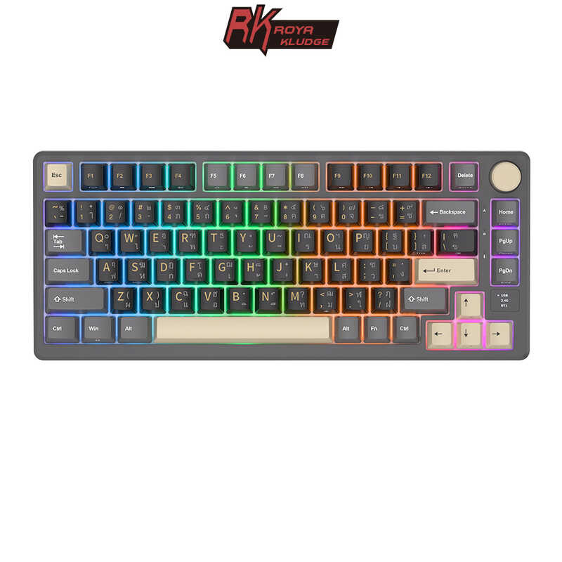ROYAL RK KLUDGE M75 คีย์บอร์ดแบบติดปะเก็น 81 คีย์ คีย์บอร์ดเชิ | Shopee ...