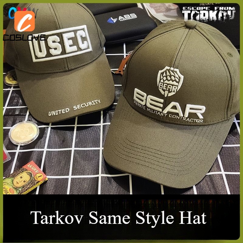 หมวกคอสเพลย์พัดลมBear USEC สีดำ/เขียว สำหรับเกมEscape from Tarkov และ ...