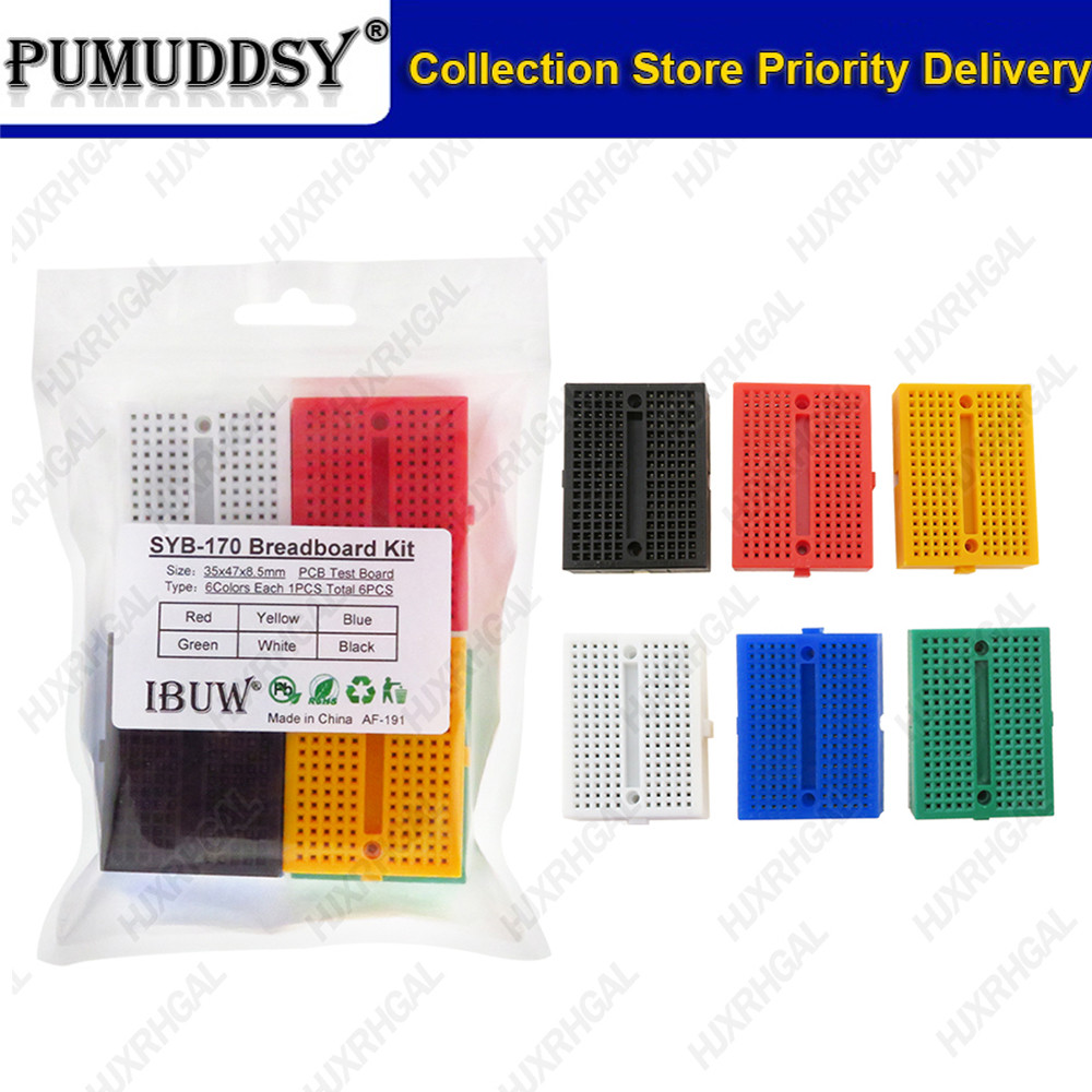 SYB-170 Mini Solderless Circuit Board ต้นแบบการทดลองทดสอบขนมปังบอร์ด ...