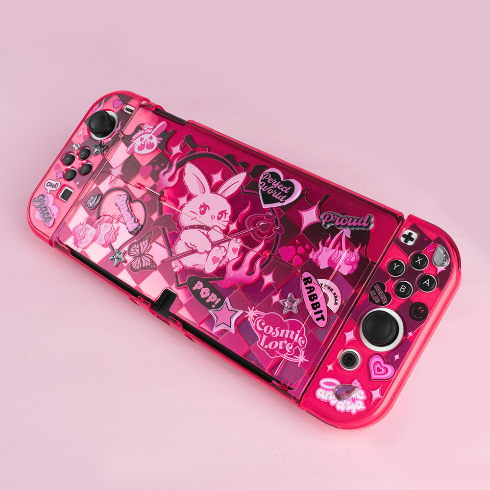 เคส Nintendo Switch เคสใส Ruby Rabbit, เคสป้องกันแบบแข็งเหมาะสําหรับ ...