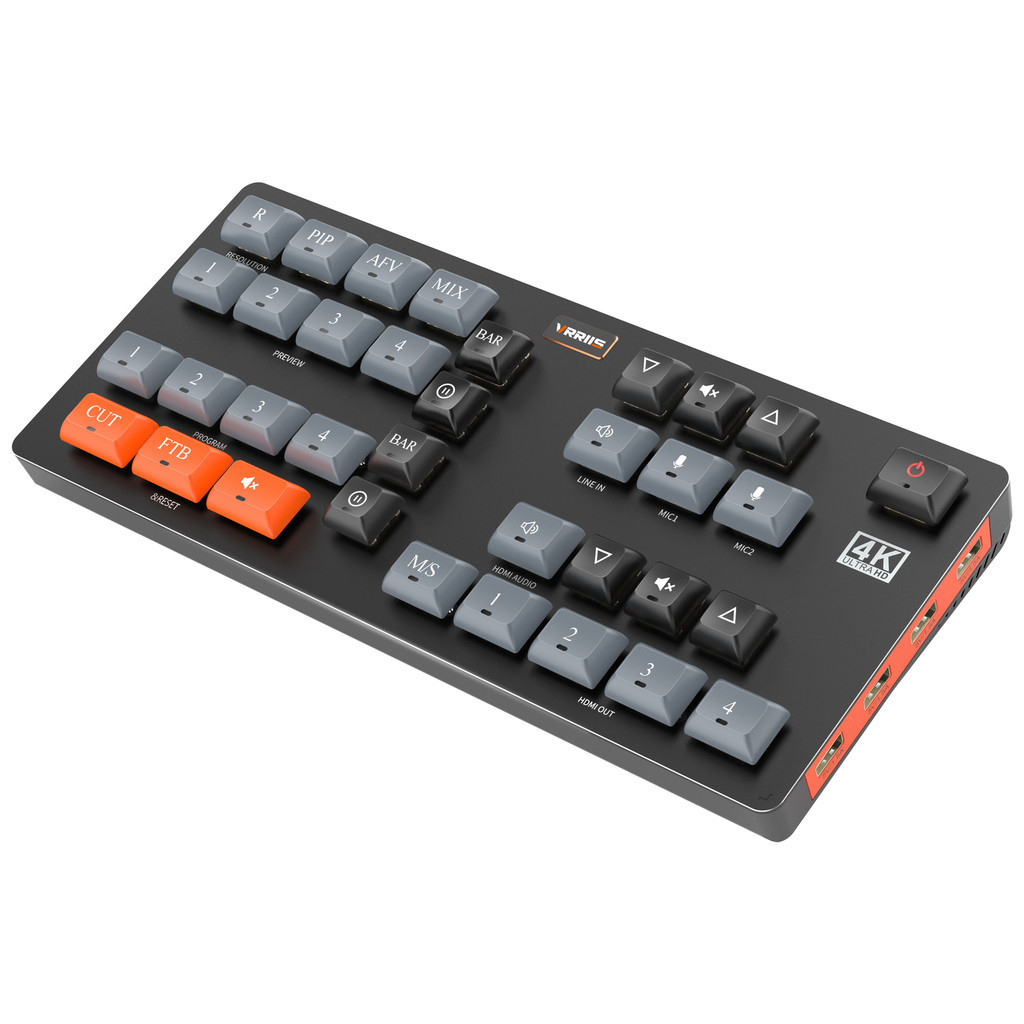 Vrriis 4k Video Switcher อินพุต 4xHDMI สําหรับอุปกรณ์สตรีมมิ่งสดการ์ด ...