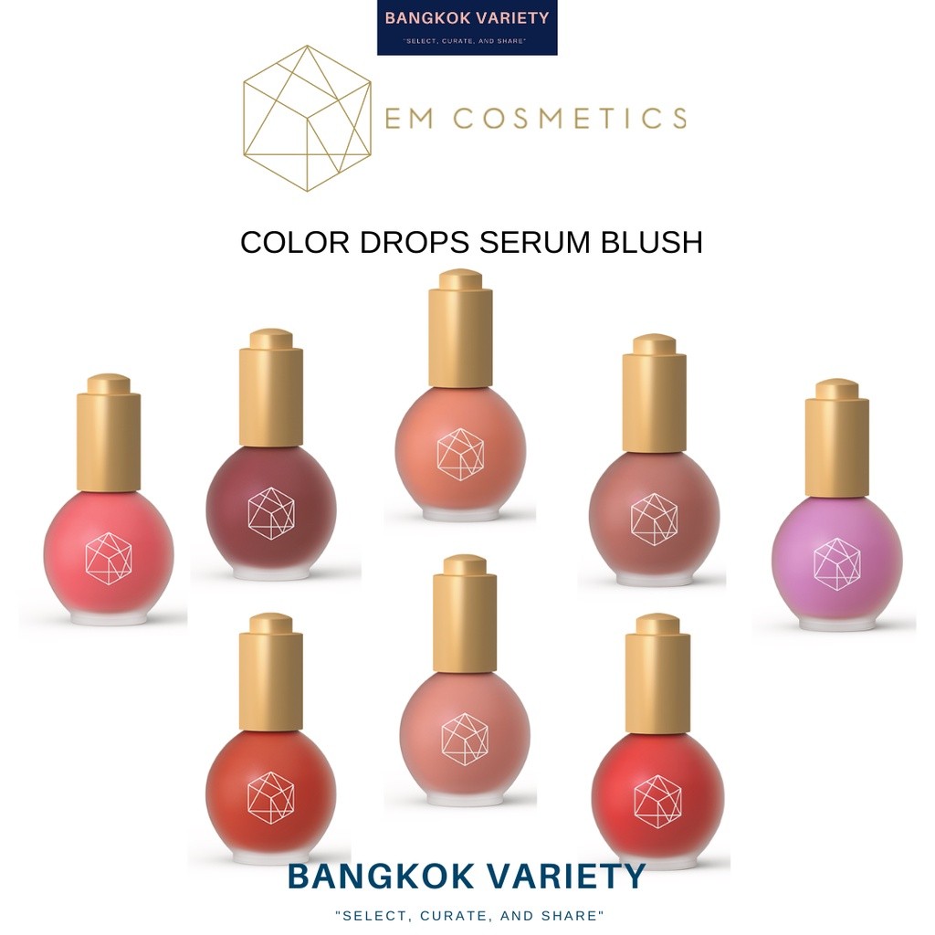 พร้อมส่ง Em Cosmetics COLOR DROPS SERUM BLUSH | Shopee Thailand