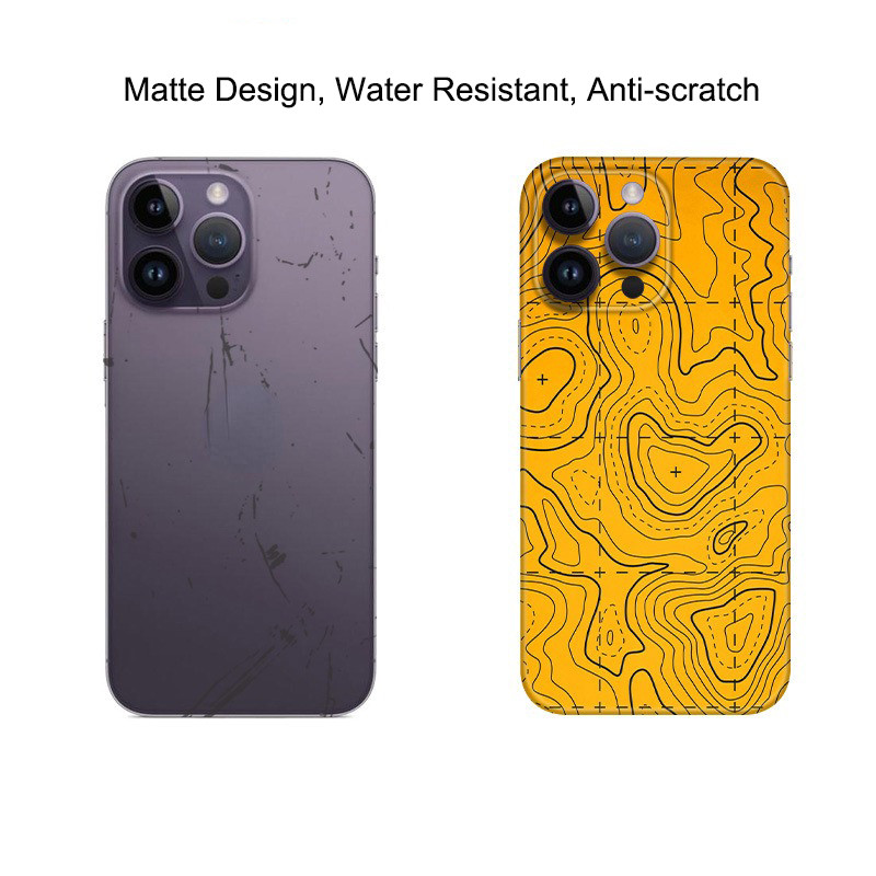 Landform Contour Design Decal ผิวสําหรับ iPhone 16 15 14 13 12 Pro Max ...