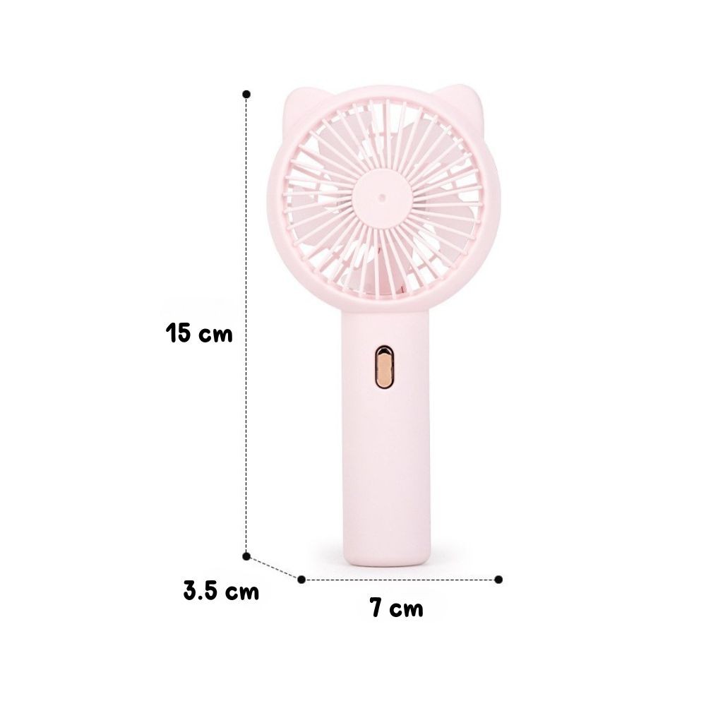 พัดลมพกพา Cat Ear Fan USB สีพาสเทล รูปทรงหูแมว แรงลม 3 ระดับ น้ำหนักเบา ...