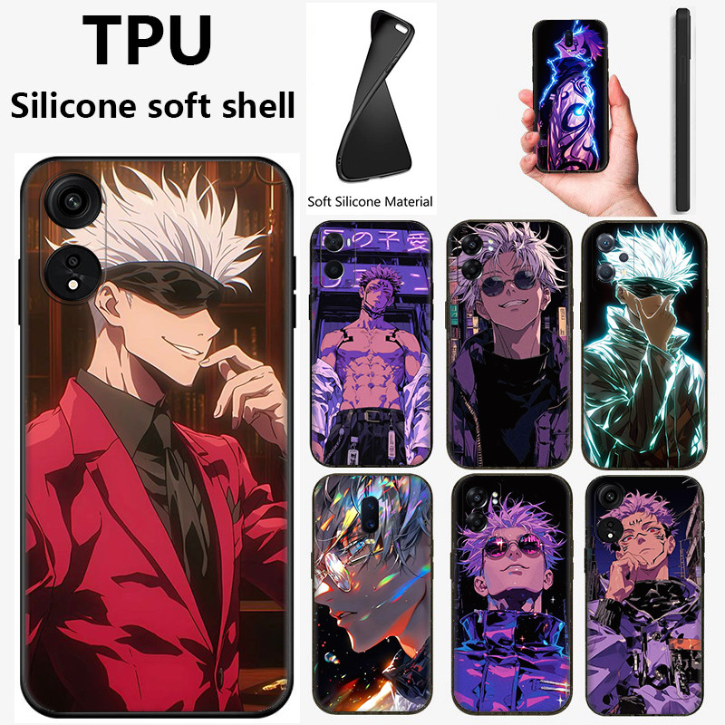 สําหรับ OPPO Reno 6 5G Pro Plus R9 F1 R9S TPU หรูหราซิลิโคนสีดํานุ่ม ...