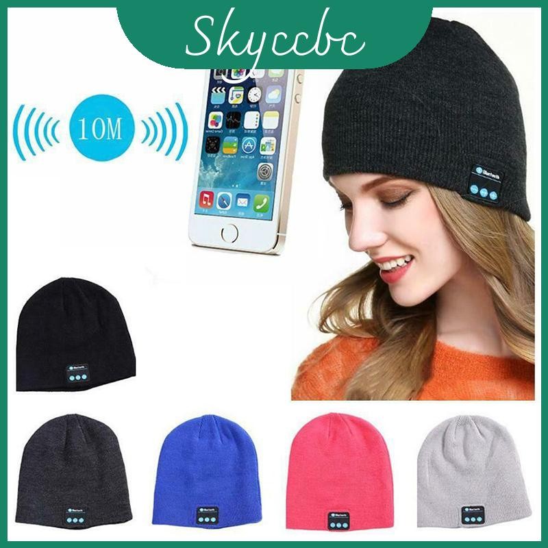 Beanie Warm Soft Hat Bluetooth Smart Cap พร้อมชุดหูฟังไร้สายลําโพงและ ...