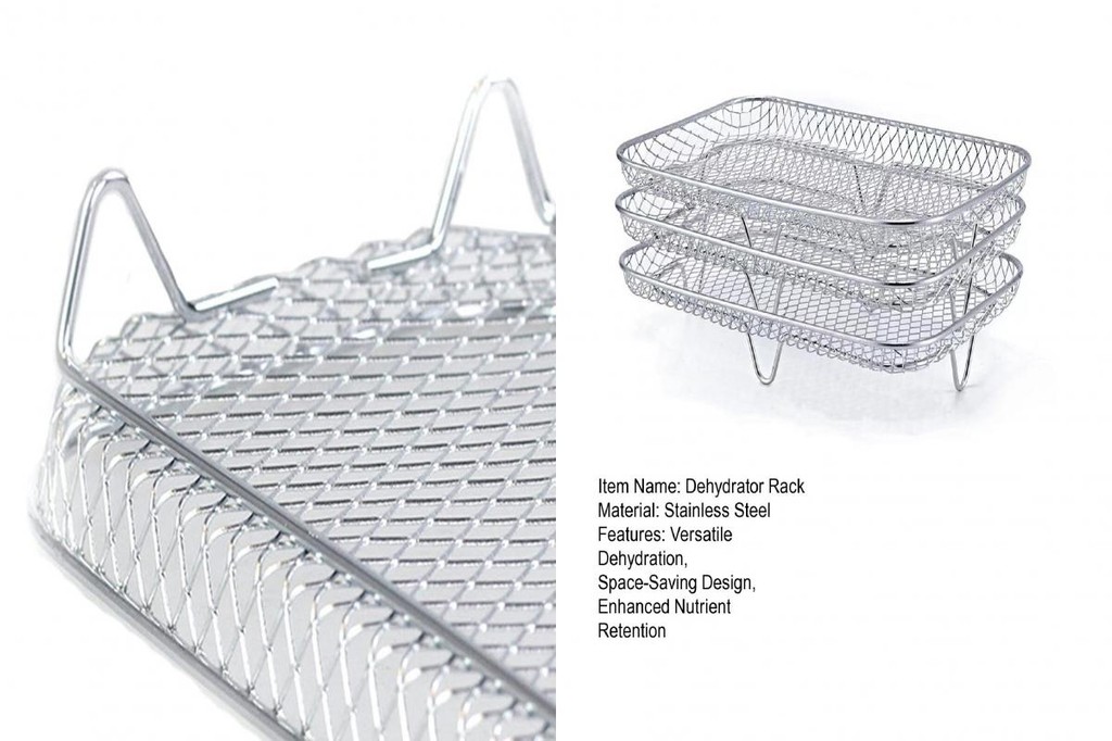Tf * Air Fryer Dehydration Rack ทนอุณหภูมิสูง Dehydrator Rack Stackable ...