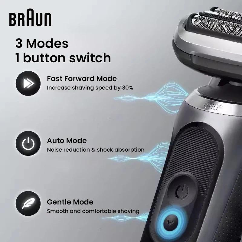 Braun Series 7 Flex 72-G7000cc มีดโกนไฟฟ้าสําหรับชาย Precision Trimmer ...