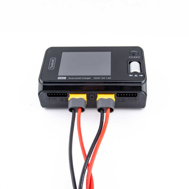 Chargeur Lipo M6D 500W 15A – Dual Channel Intelligent Pour Batteries 1-6S, Modèle FPV, Dissipation Optimisée