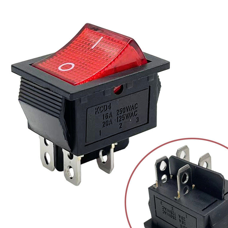 Universal KCD4 Rocker Switch 4 Pins 2 เกียร์ 16A250V ลู่วิ่ง 7 ทําอาหาร ...