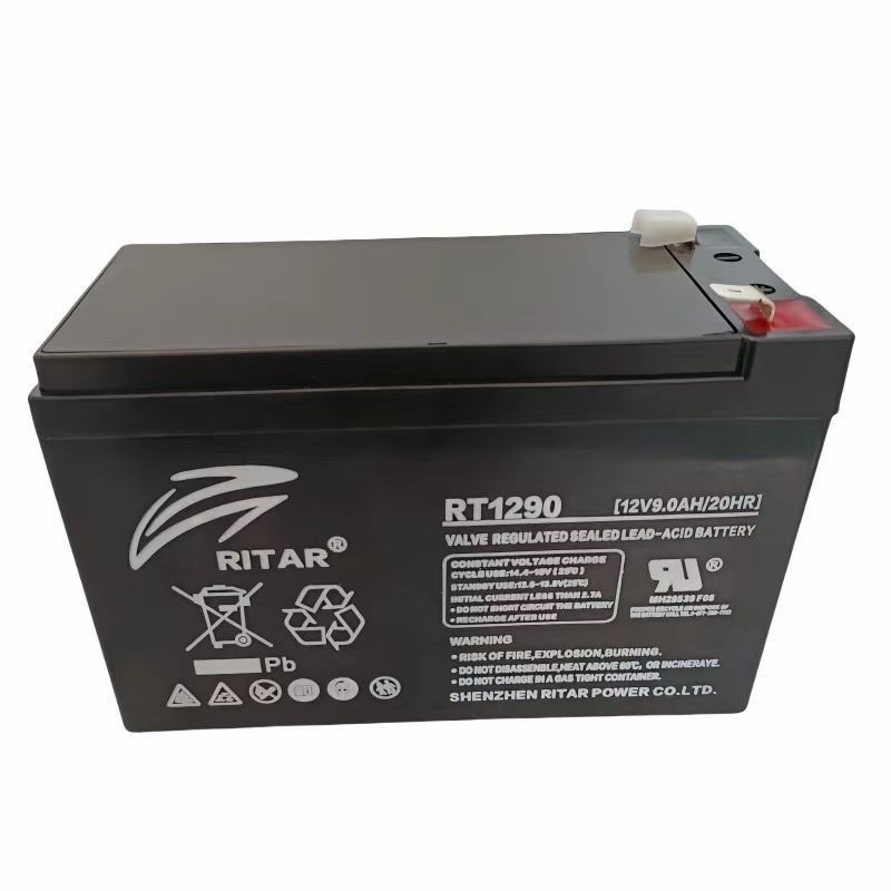 Ritar rt1290 12V9AH/20HR แบตเตอรี่ตะกั่วกรด UPS ลิฟท์รถเข็นเด็กระบบ ...