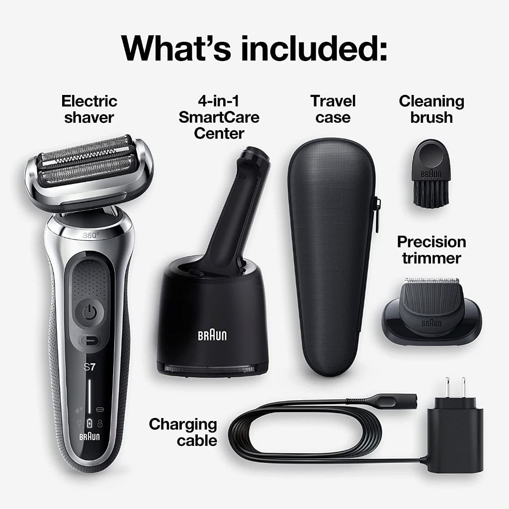 [Braun] Series 7, 360° Flex Wet & Dry shaver with SmartCare Center ...