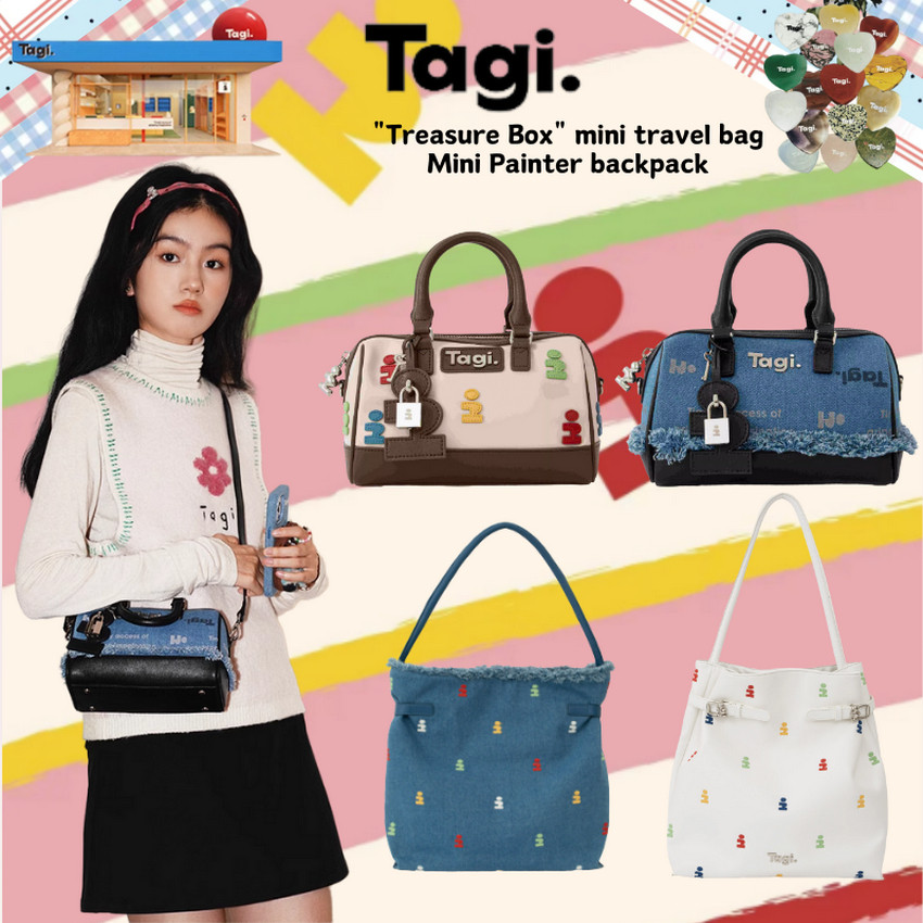 ♞100%Tagi Treasure Box Mini Bag|Painter Hobo backpack Commuter กระเป๋า ...