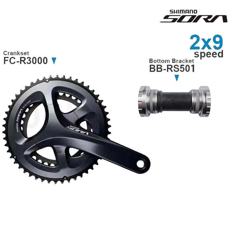 Shimano SORA R3000 ชุด 2X9 Speed Road Bike R3000 Crane 165Mm 170Mm ...