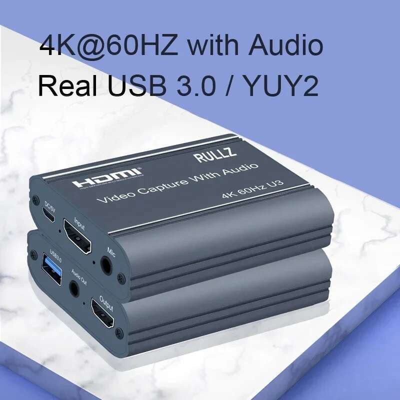 4K 60hz Bypass Loop Audio Video Capture Card USB 3.0 HDMI Grabber Box ...
