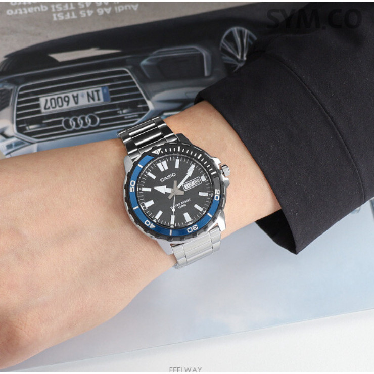 CASIO MTD-125, MTD125D นาฬกาข้อมือ casio แท้ ประกันศูนย์ 1 ปี | Shopee ...
