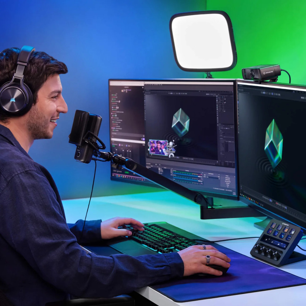 ELGATO STREAM DECK + AUDIO MIXER PRODUCTION CONSOLE STUDIO CONTROLLER ...