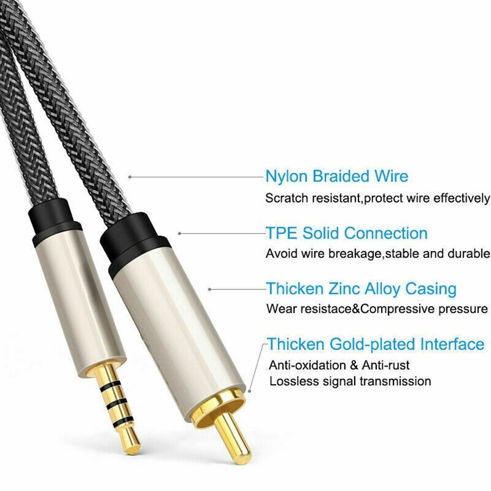 ในสต็อกspmdigital Coaxial Audio Video Cable Stereo SPDIF RCA to 3.5mm ...