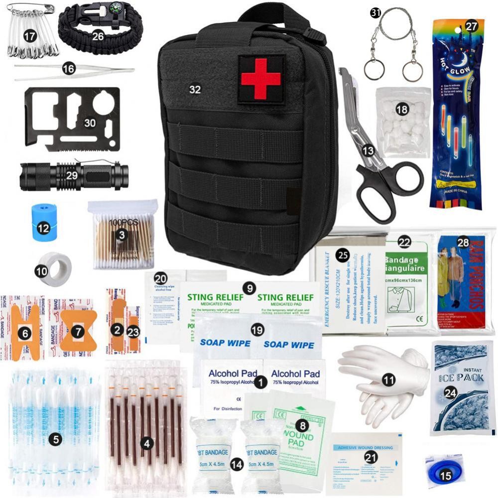 Survival Rescue First Aid Kit Trauma Kit Medical Kit อุปกรณ์ฉุกเฉิน ...