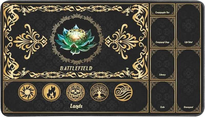 แผ่นรองเมาส์สําหรับเกมกระดาน MTG 60x35 ซม.HD รูปภาพเกมการ์ด TCG 12x24 ...