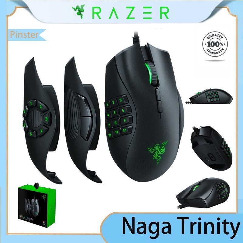 Razer Naga เมาส์ออปติคอลเล่นเกมแบบใช้สาย 16,000 DPI RGB | Shopee Thailand