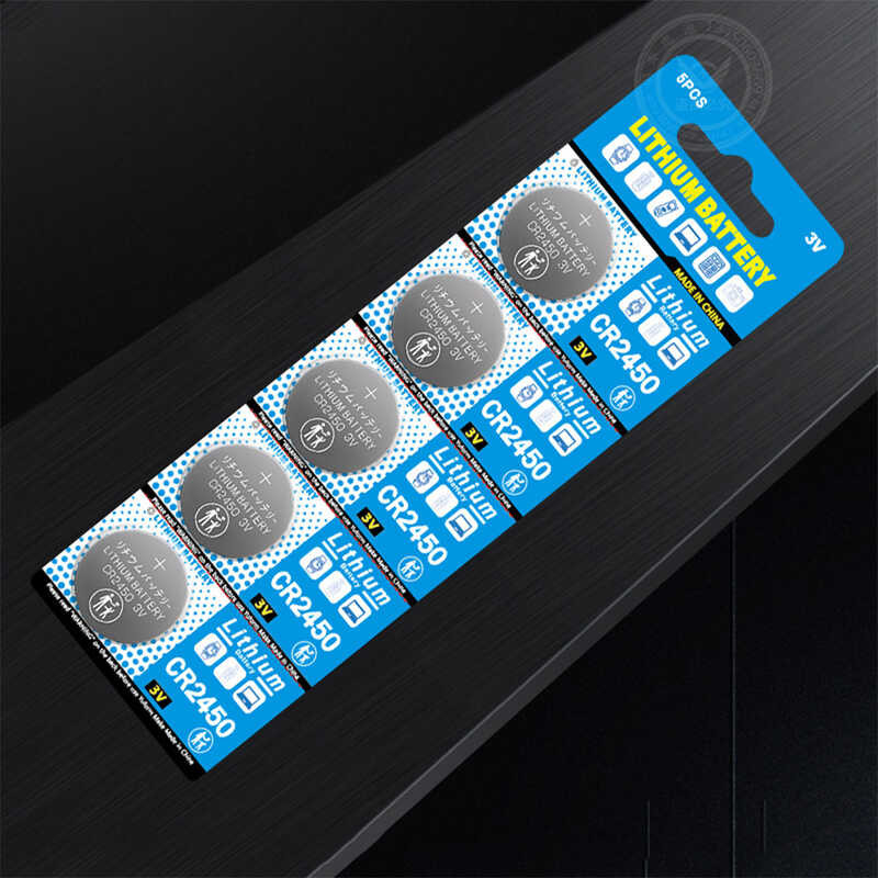 Pila Batería Cr2450 Litio 3v. Pack De 5 Pilas Lithium