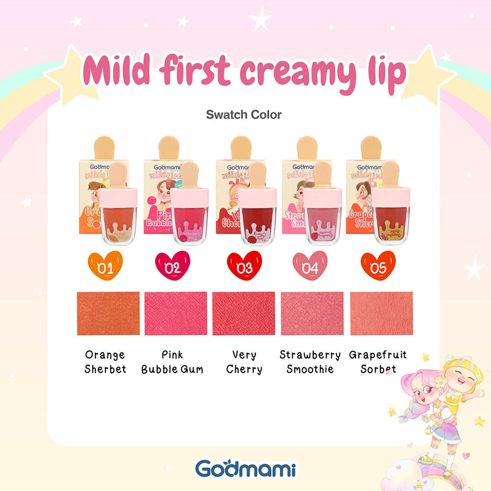 Godmami Mild First Creamy Lip 6g ก๊อดมามี่ ลิปครีมสูตรออร์แกนิค ...