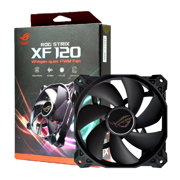 CASE FAN (พัดลมเคส) ASUS ROG STRIX XF120 (ROG-STRIX-XF-120) XF 120 ...