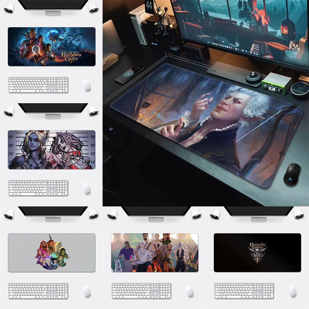 Baldurs Gate 3 Mousepad HD พิมพ์คอมพิวเตอร์ Gamers ล็อคขอบแผ่นรองเมาส์ ...