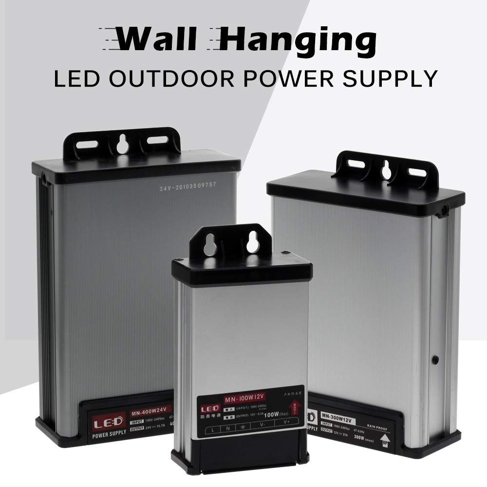ในสต็อก Wall Mount LED แหล่งจ่ายไฟ AC190-240V DC 12V 24V 100W 300W 400W ...