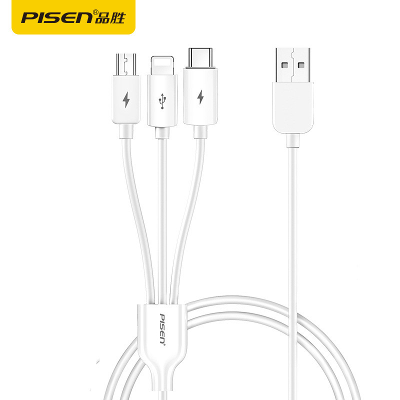 สายเคเบิลชาร์จสามในหนึ่งใน Pinsheng เหมาะสำหรับโทรศัพท์มือถือ Apple ...