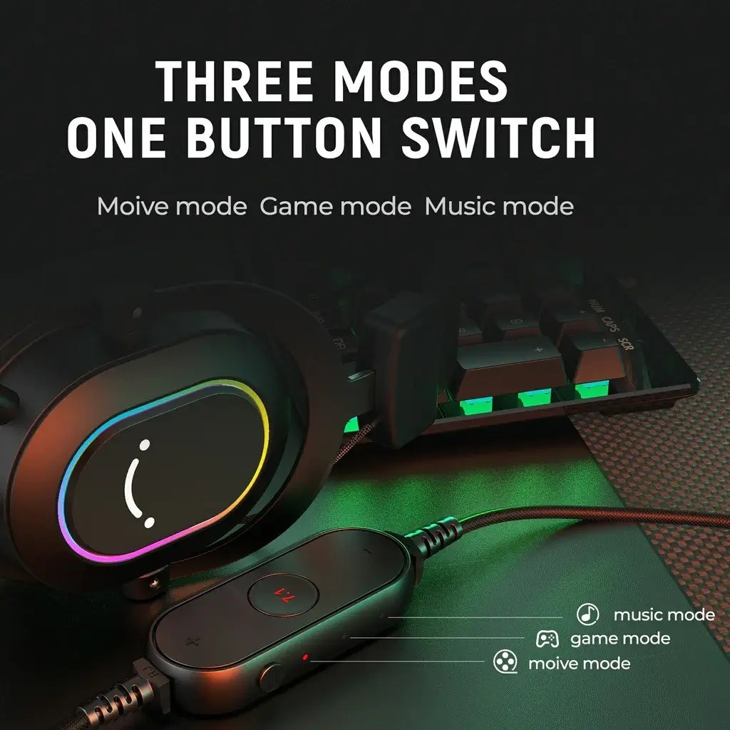 FIFINE หูฟัง H6 7.1 GAMING HEADSET FOR PC WIRED HEADPHONES WITH ...