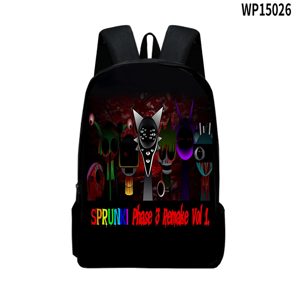 Sprunki Backpack พิมพ์ Rhythm Box กระเป๋านักเรียน | Shopee Thailand