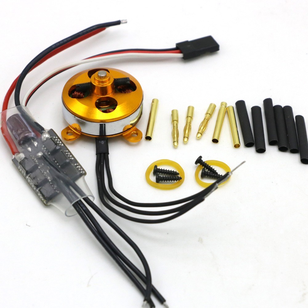 ในสต็อก A2204 7.5A 1400KV 50W SP Micro Brushless มอเตอร์ W/ 10A ESC ...