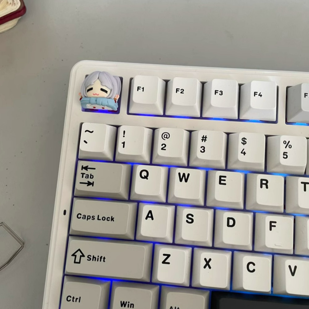 Frieren: Beyond Journeys End Keycap น่ารัก MX Switch คีย์บอร์ด DIY เร ...