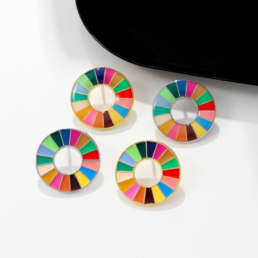 สีสัน Enamal ที่ยั่งยืนการพัฒนาเป้าหมายเข็มกลัด United Nations SDGs Pin ...