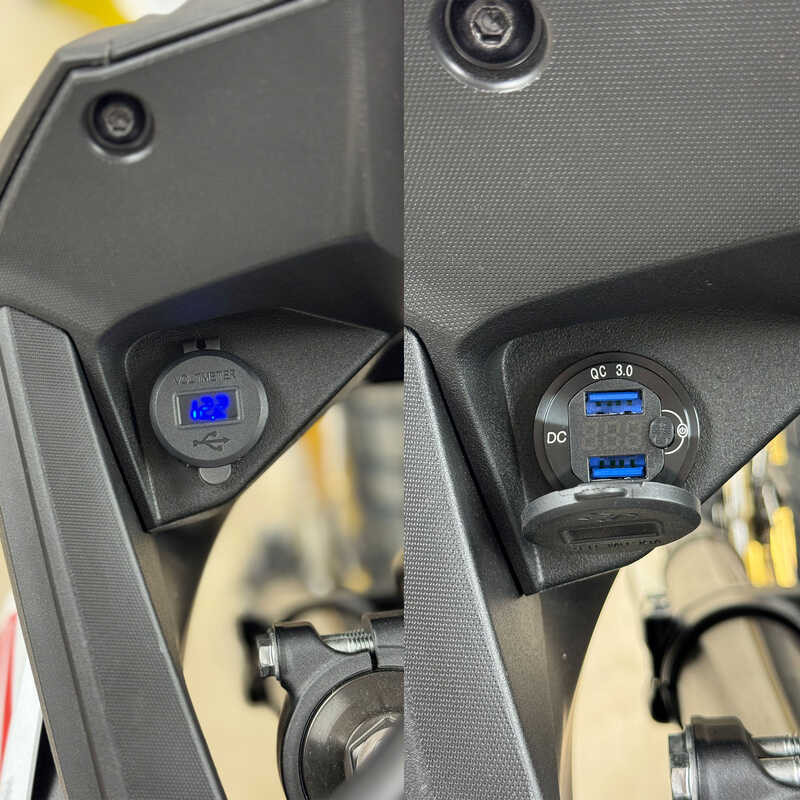 3.0 Quick Charger Dual USB Adapter Plug For Honda XL 750 Transalp 2023-2024