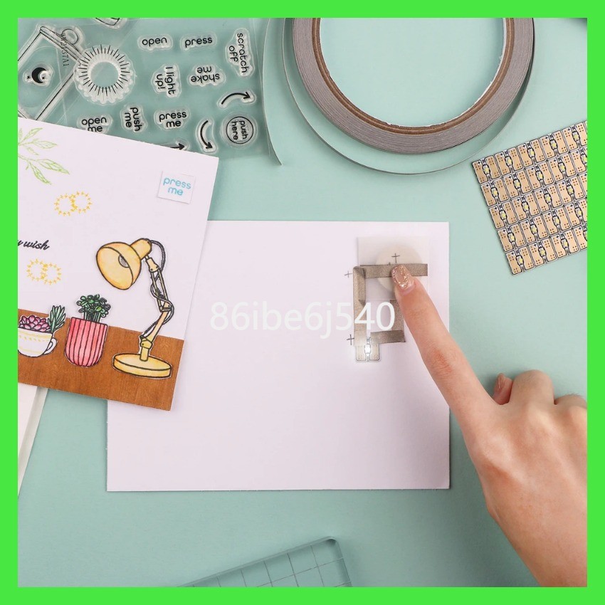 tk ขายร้อน White Led Circuit Stickers and Conductive Fabric Tape Light ...