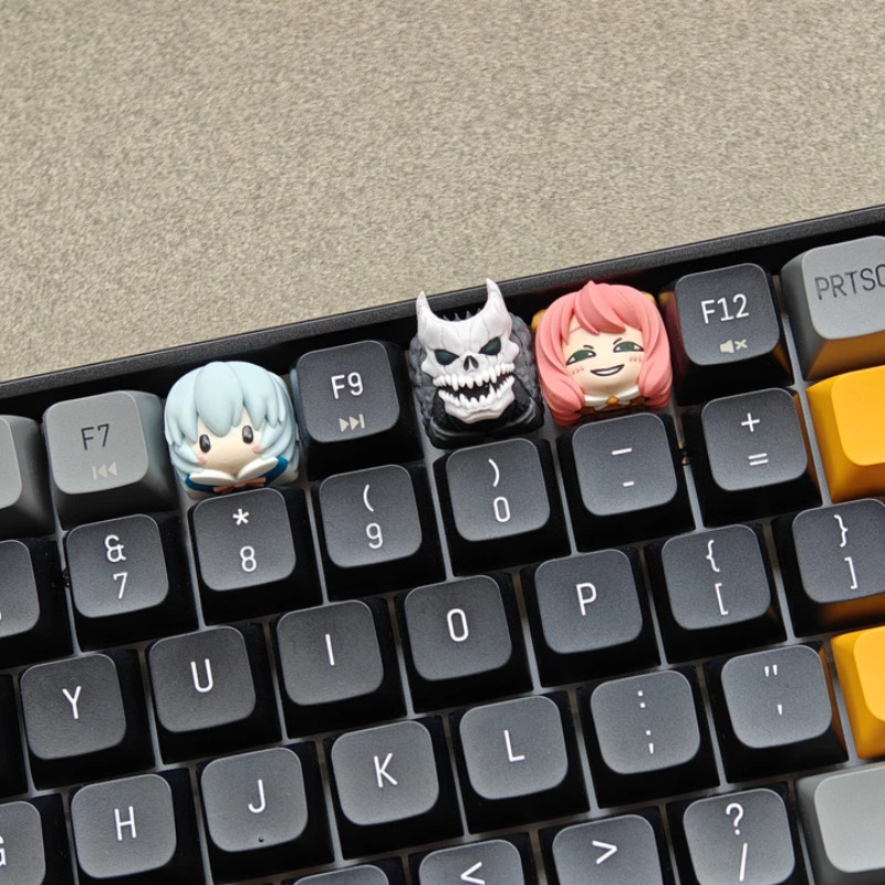 Anya Keycap 3D สร้างสรรค์น่ารักการ์ตูน MX สวิทช์คีย์บอร์ดเรซิ่น Keycaps ...