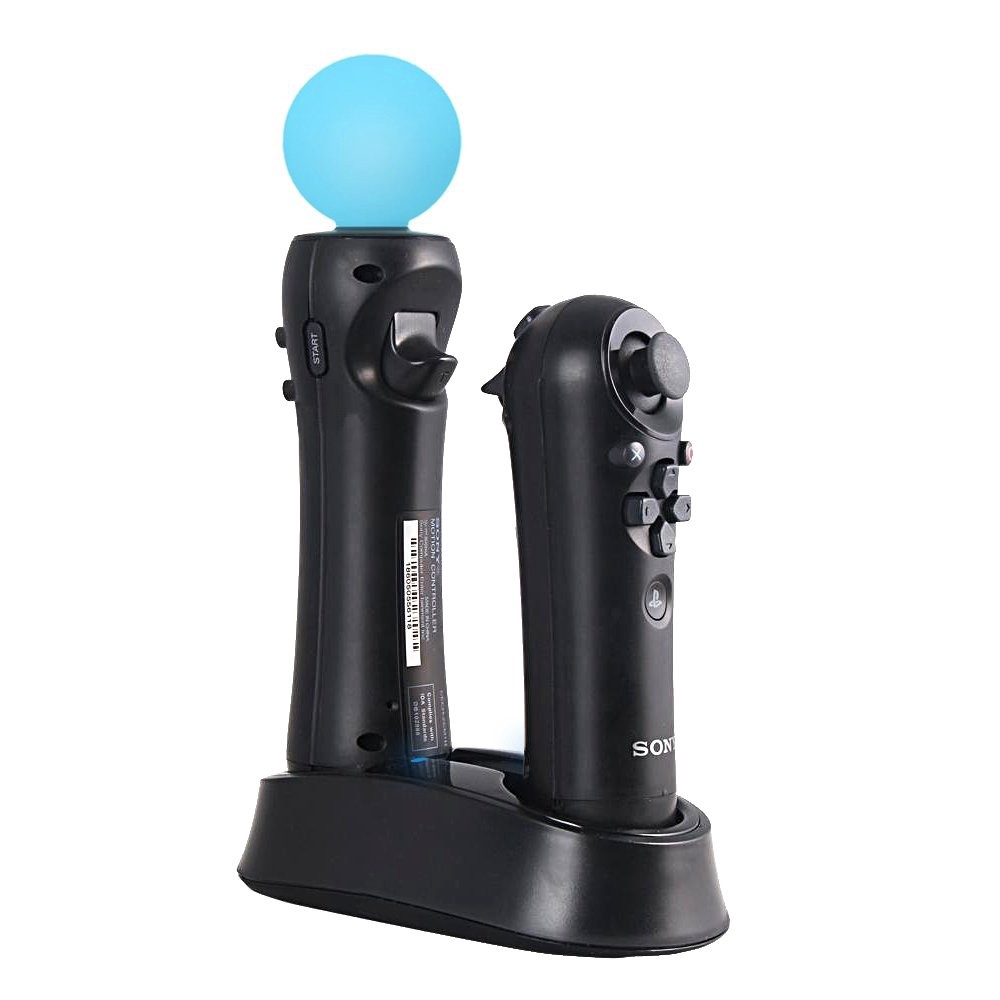 ในสต็อก PS Move Controller แท่นชาร์จแท่นชาร์จสําหรับ PS3 / PS4 Motion ...